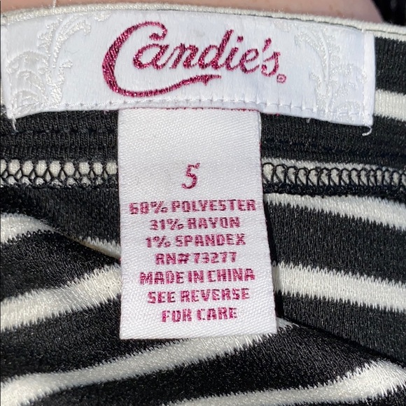 Striped Mini Skirt w Zip - Picture 3 of 3